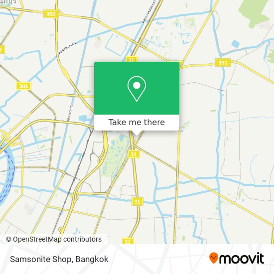 Samsonite Shop map