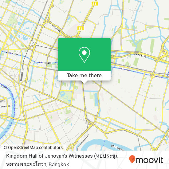 Kingdom Hall of Jehovah's Witnesses map