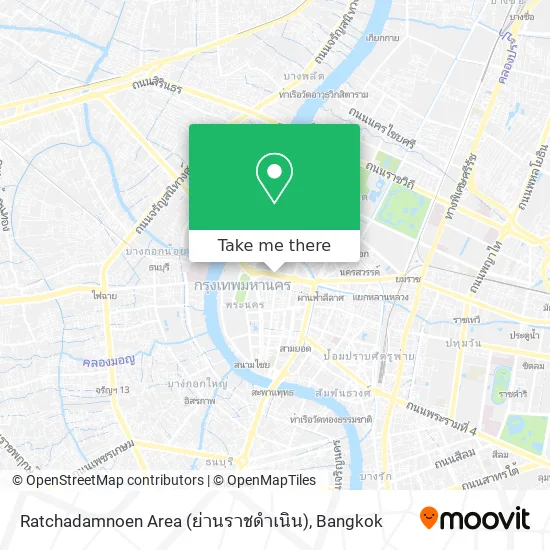 Ratchadamnoen Area (ย่านราชดำเนิน) map