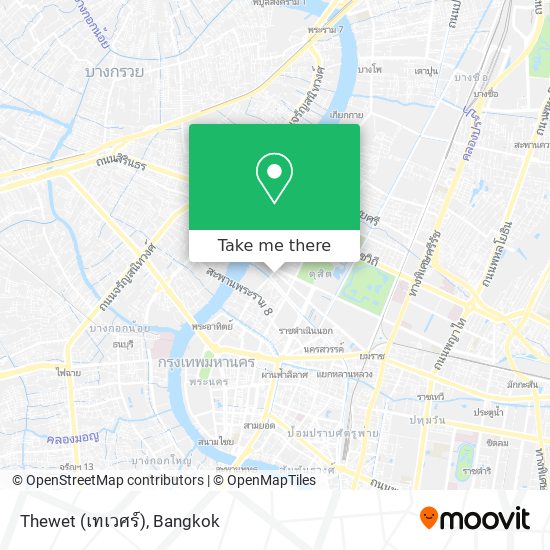 Thewet (เทเวศร์) map