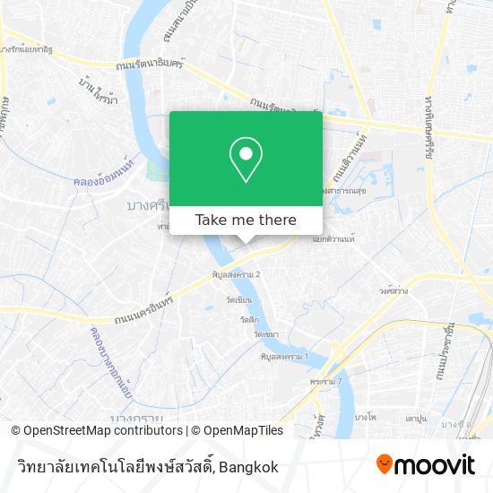 วิทยาลัยเทคโนโลยีพงษ์สวัสดิ์ map