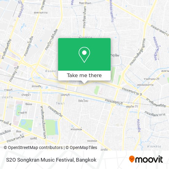 S2O Songkran Music Festival map