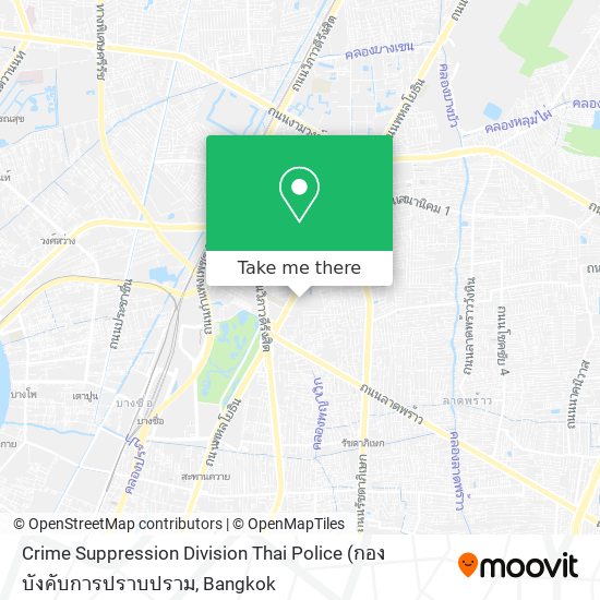 Crime Suppression Division Thai Police map