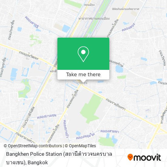 Bangkhen Police Station (สถานีตำรวจนครบาลบางเขน) map