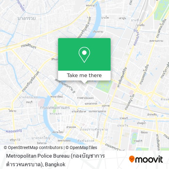 Metropolitan Police Bureau (กองบัญชาการตำรวจนครบาล) map