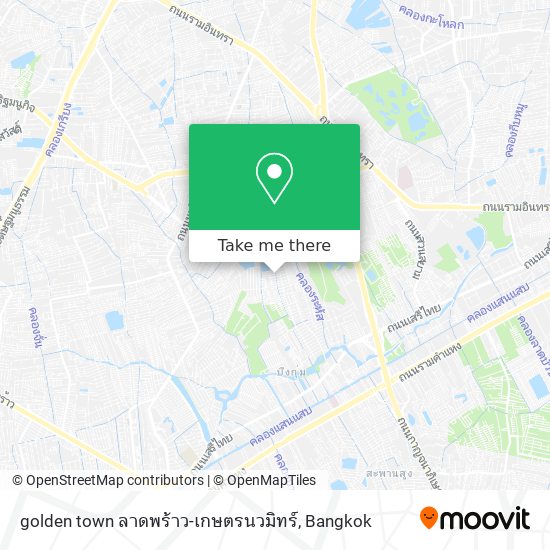 golden town ลาดพร้าว-เกษตรนวมิทร์ map