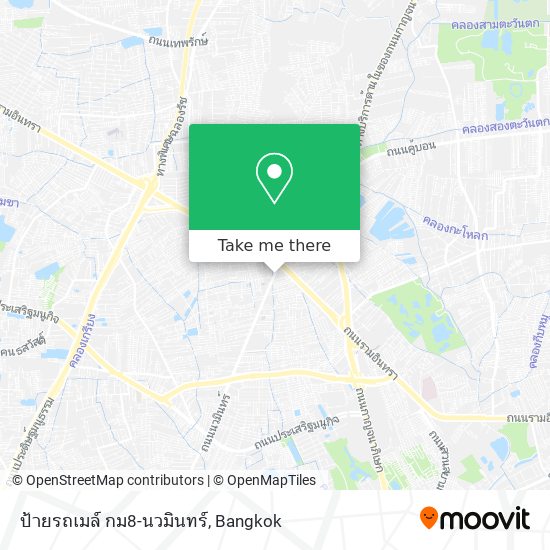 ป้ายรถเมล์ กม8-นวมินทร์ map