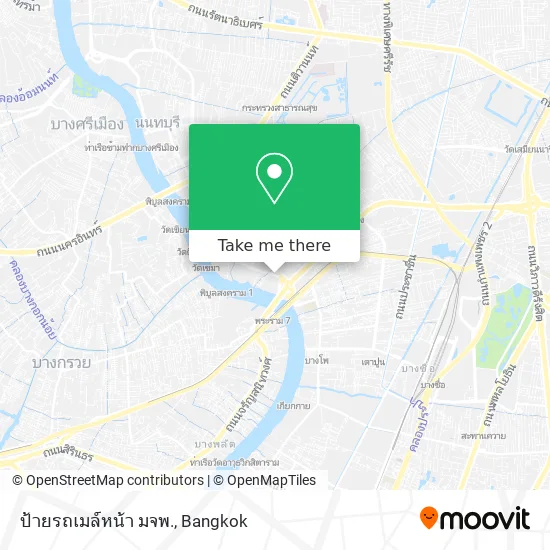 ป้ายรถเมล์หน้า มจพ. map
