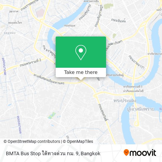 BMTA Bus Stop ใต้ทางด่วน กม. 9 map