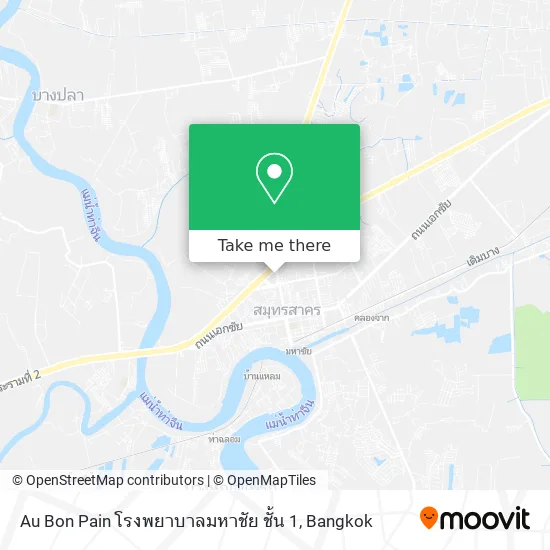 Au Bon Pain โรงพยาบาลมหาชัย ชั้น 1 map