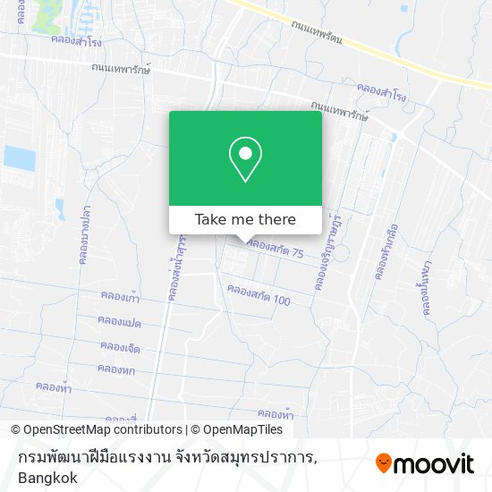 กรมพัฒนาฝีมือแรงงาน จังหวัดสมุทรปราการ map