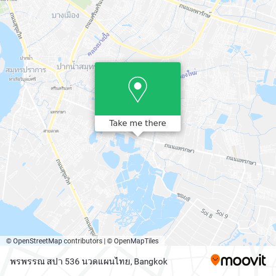 พรพรรณ สปา 536 นวดแผนไทย map