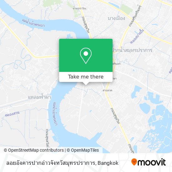 ลอยอังคารปากอ่าวจังหวัสมุทรปราการ map