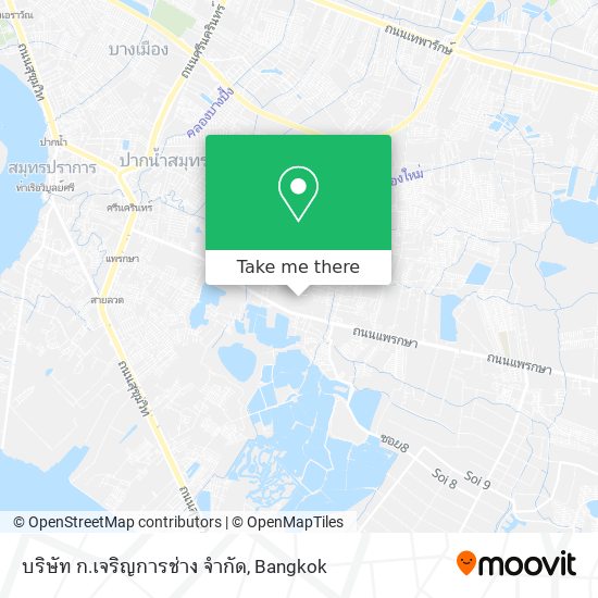 บริษัท ก.เจริญการช่าง จำกัด map