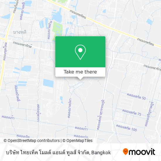 บริษัท ไทยเท็ค โมลด์ แอนด์ ทูลส์ จำกัด map