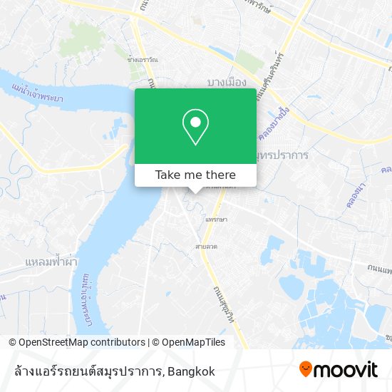 ล้างแอร์รถยนต์สมุรปราการ map
