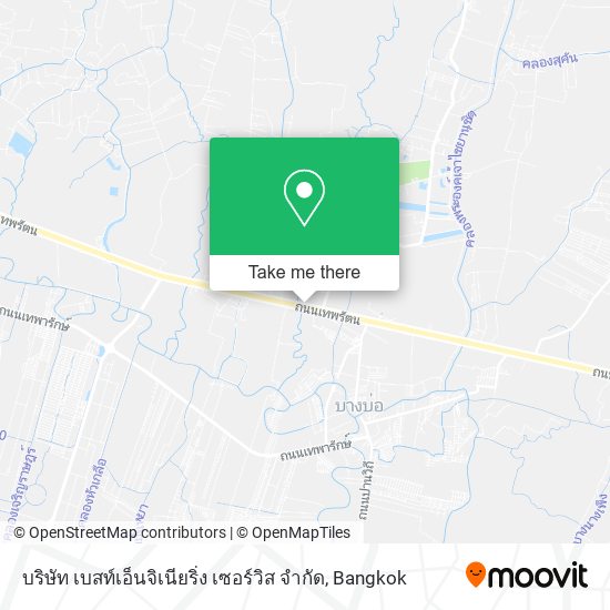 บริษัท เบสท์เอ็นจิเนียริ่ง เซอร์วิส จำกัด map