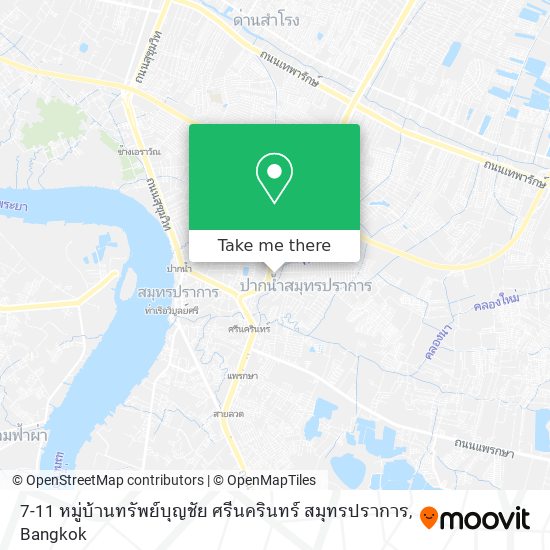 7-11 หมู่บ้านทรัพย์บุญชัย ศรีนครินทร์ สมุทรปราการ map