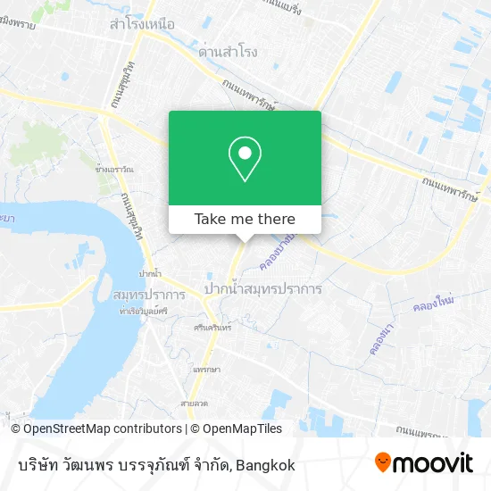 บริษัท วัฒนพร บรรจุภัณฑ์ จำกัด map