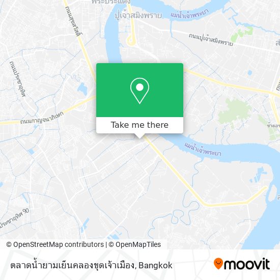 ตลาดน้ำยามเย็นคลองขุดเจ้าเมือง map