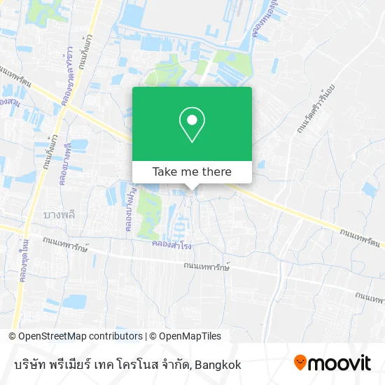 บริษัท พรีเมียร์ เทค โครโนส จำกัด map