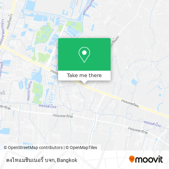 ตงไทแมชินเนอรี่ บจก map