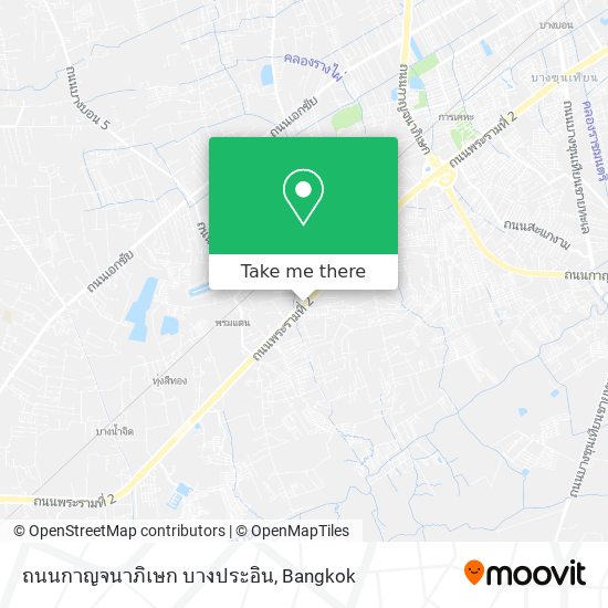 ถนนกาญจนาภิเษก บางประอิน map