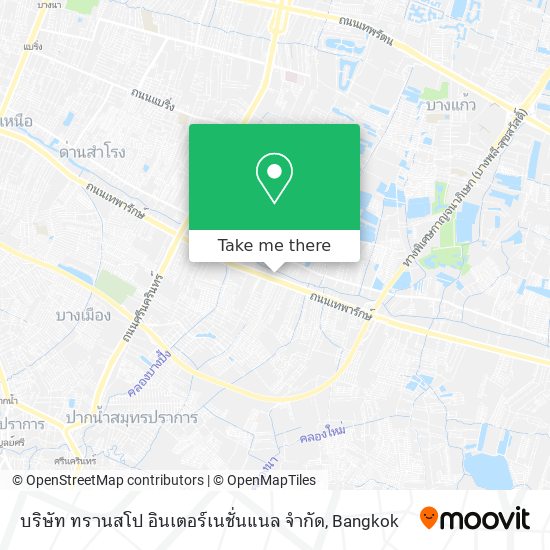 บริษัท ทรานสโป อินเตอร์เนชั่นแนล จำกัด map