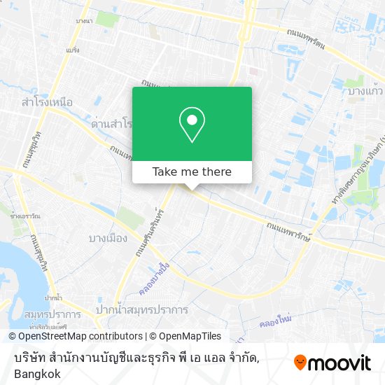 บริษัท สำนักงานบัญชีและธุรกิจ พี เอ แอล จำกัด map