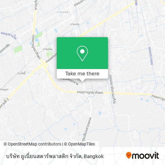 บริษัท ยูเนี่ยนสตาร์พลาสติก จำกัด map