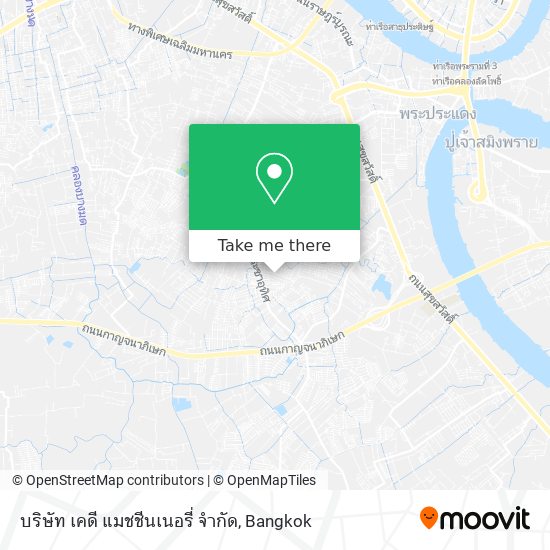 บริษัท เคดี แมชชีนเนอรี่ จำกัด map