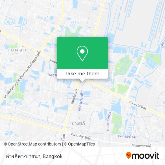 อ่างศิลา-บางนา map