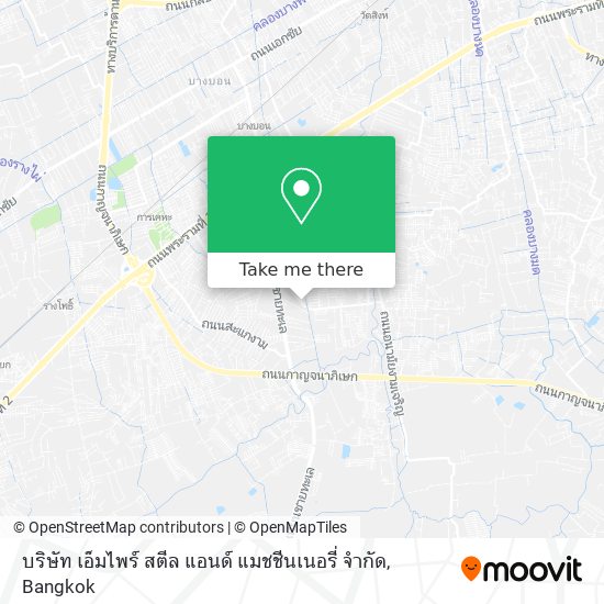 บริษัท เอ็มไพร์ สตีล แอนด์ แมชชีนเนอรี่ จำกัด map