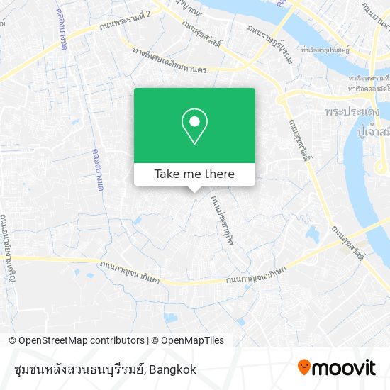 ชุมชนหลังสวนธนบุรีรมย์ map