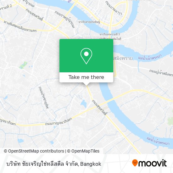 บริษัท ชัยเจริญใช่หลีสตีล จำกัด map