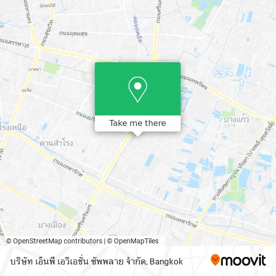 บริษัท เอ็นพี เอวิเอชั่น ซัพพลาย จำกัด map