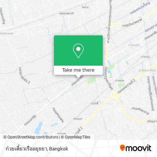 ก๋วยเตี๋ยวเรืออยุธยา map