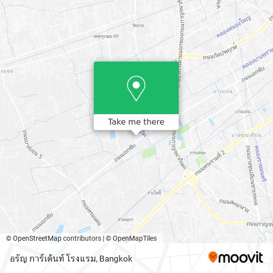 อรัญ การ์เด้นท์ โรงแรม map