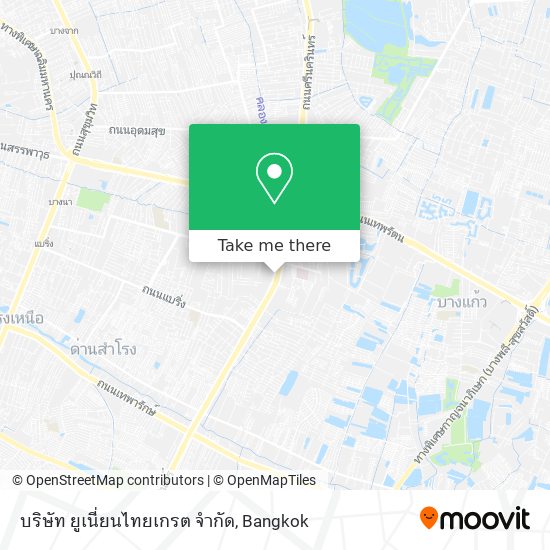 บริษัท ยูเนี่ยนไทยเกรต จำกัด map