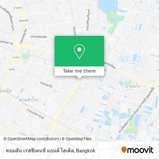 ทอมสัน เรสซิเดนซ์ แอนด์ โฮเต็ล map