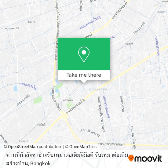 ท่านที่กำลังหาช่างรับเหมาต่อเติมฝีมือดี รับเหมาต่อเติม สร้างบ้าน map