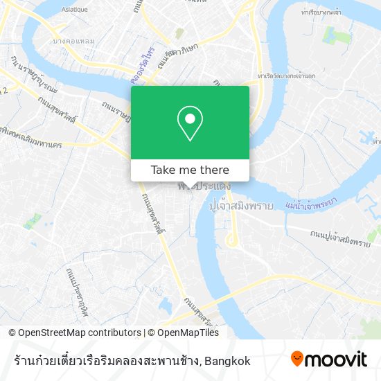 ร้านก๋วยเตี๋ยวเรือริมคลองสะพานช้าง map