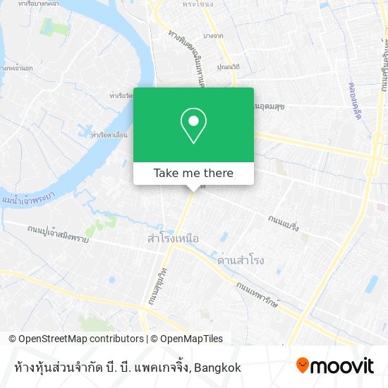 ห้างหุ้นส่วนจำกัด บี. บี. แพคเกจจิ้ง map