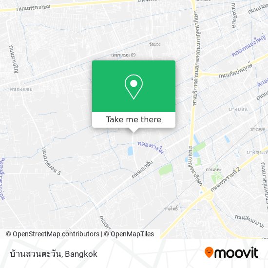 บ้านสวนตะวัน map
