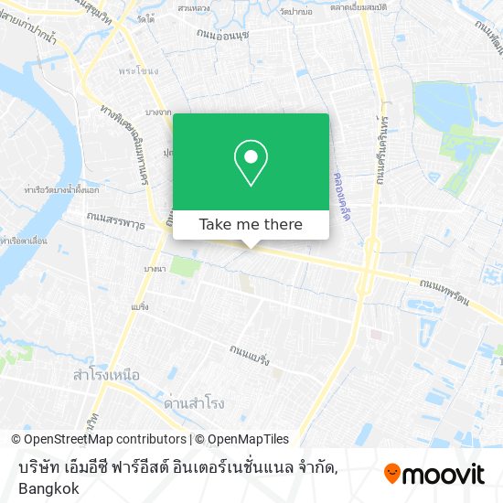 บริษัท เอ็มอีซี ฟาร์อีสต์ อินเตอร์เนชั่นแนล จำกัด map