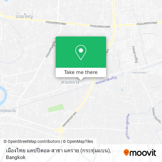 เมืองไทย แคปปิตอล-สาขา แคราย (กระทุ่มแบน) map