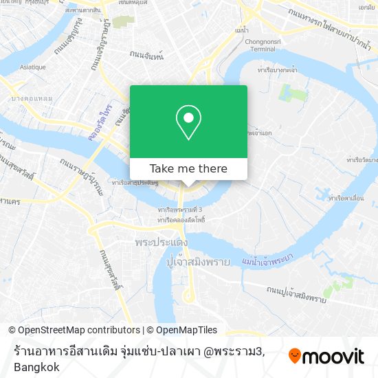 ร้านอาหารอีสานเดิม จุ่มแซ่บ-ปลาเผา @พระราม3 map