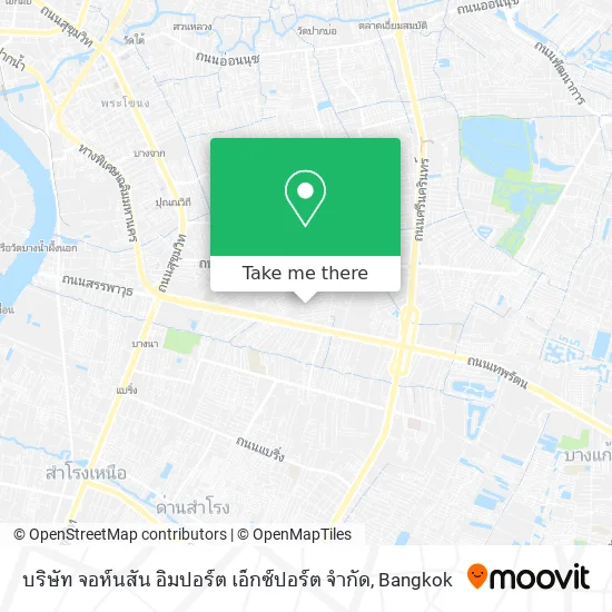 บริษัท จอห์นสัน อิมปอร์ต เอ็กซ์ปอร์ต จำกัด map