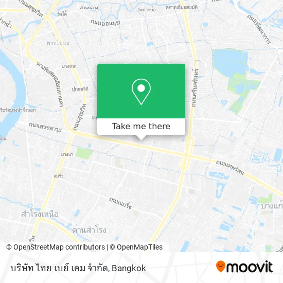 บริษัท ไทย เบย์ เคม จำกัด map