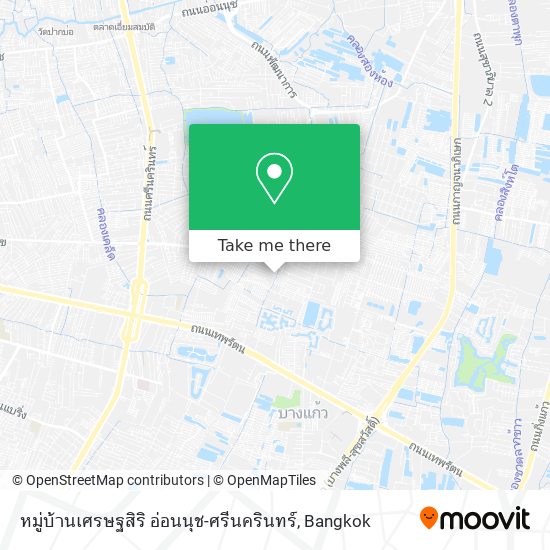 หมู่บ้านเศรษฐสิริ อ่อนนุช-ศรีนครินทร์ map